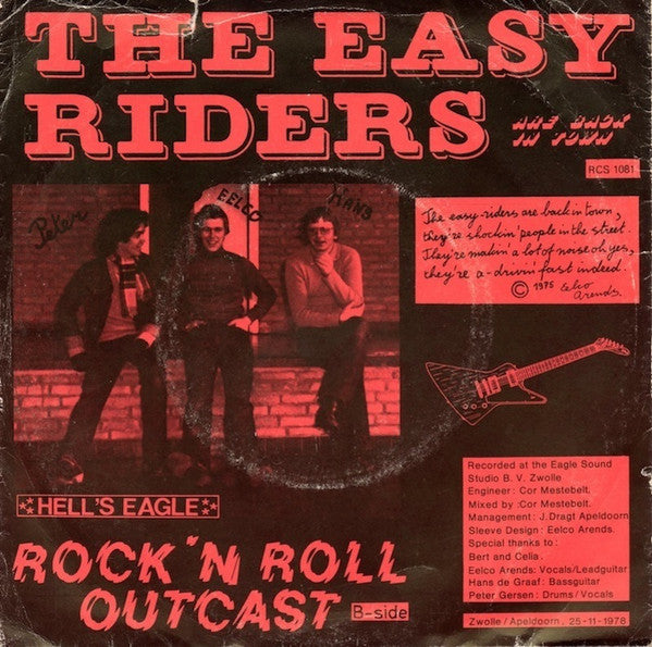 Hell's Eagle : The Easy Riders Are Back In Town (7", Single)