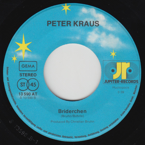 Peter Kraus : Schöne Blumen Bleiben Nicht Am Wege Steh'n (7", Single, Promo)