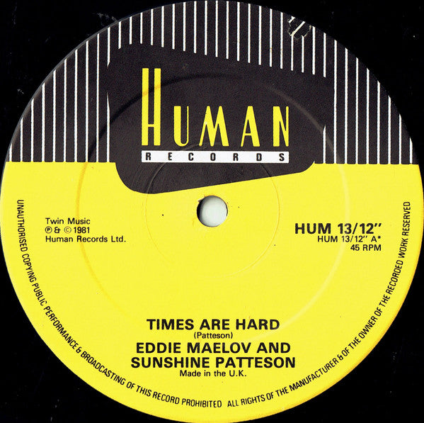 Eddie Maelov & Sunshine Patteson* : Times Are Hard (12", Single)