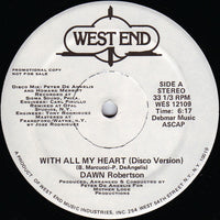 Dawn Robertson : With All My Heart (12", Single, Promo)