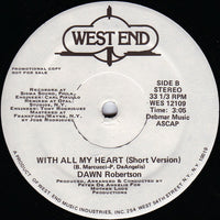 Dawn Robertson : With All My Heart (12", Single, Promo)