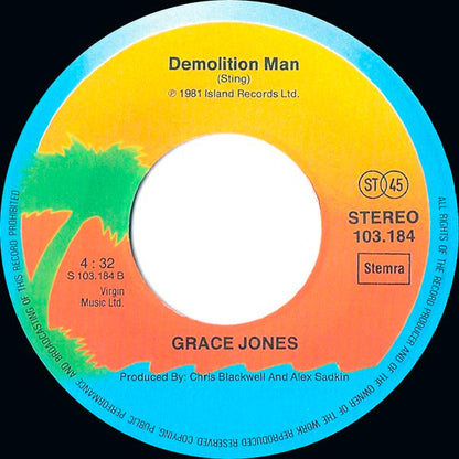 Grace Jones : I've Seen That Face Before (7", Single)