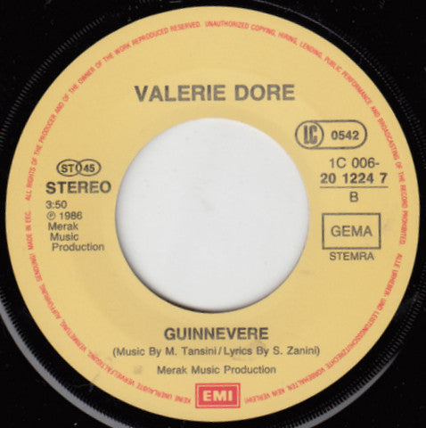 Valerie Dore : Lancelot (7", Single)