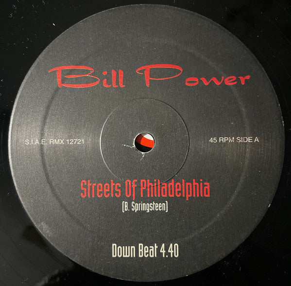 Bill Power : Streets Of Philadelphia (12")