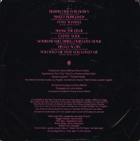 Tommy Bolin : Private Eyes (LP, Album)
