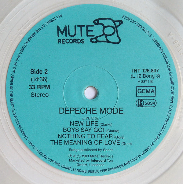 Depeche Mode : Everything Counts And Live Tracks (12", Ltd, RE, Cle)