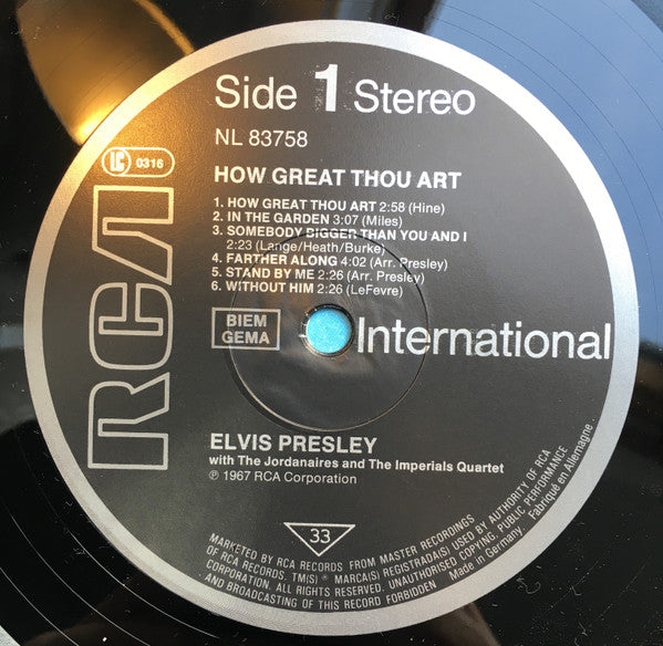 Elvis* : How Great Thou Art (LP, Album, RE)