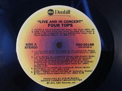 Four Tops : Live & In Concert (LP, Album, Ter)