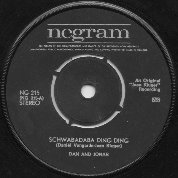 Dan & Jonas : Schwabadaba Ding Ding (7", Single)