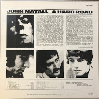 John Mayall And The Bluesbreakers* : A Hard Road (LP, Album, RE)