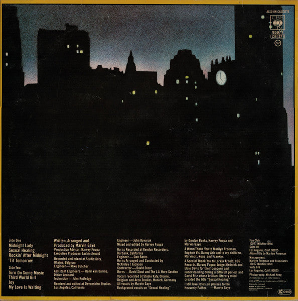Marvin Gaye : Midnight Love (LP, Album)