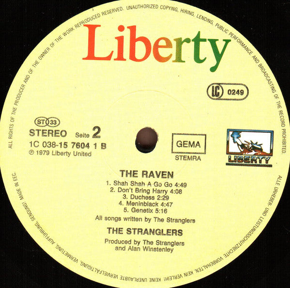 The Stranglers : The Raven (LP, Album, RE)