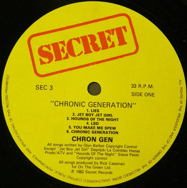Chron Gen : Chronic Generation (LP, Album + 7", EP)