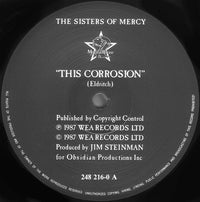 The Sisters Of Mercy : This Corrosion (12")