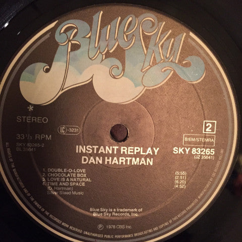 Dan Hartman : Instant Replay (LP, Album)