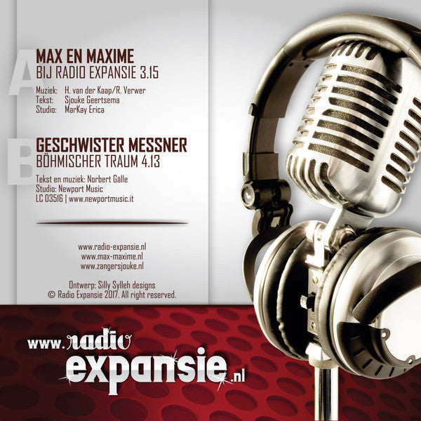 Max & Maxime : Bij Radio Expansie (7", Single)