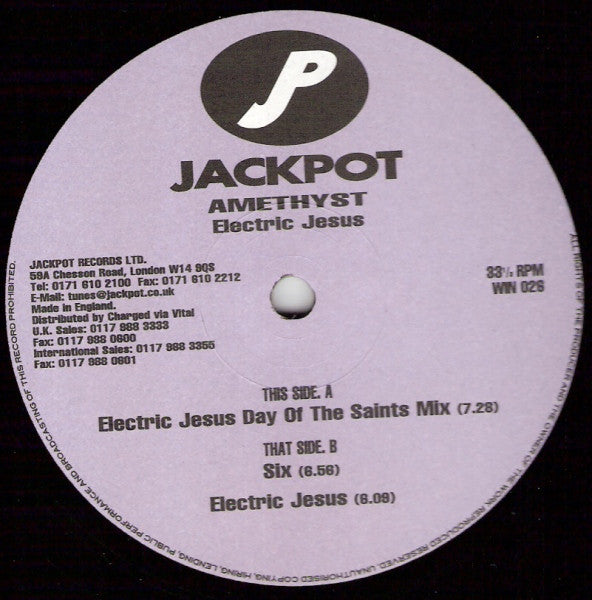 Amethyst : Electric Jesus (12")
