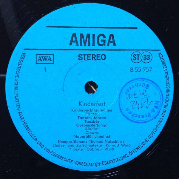Various : Kinderfest (LP, Album, RP, Sma)
