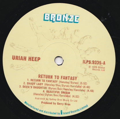 Uriah Heep : Return To Fantasy (LP, Album, Gat)