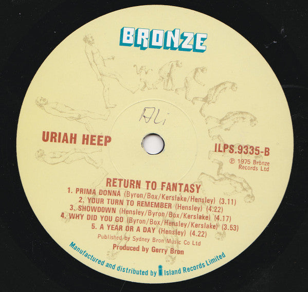 Uriah Heep : Return To Fantasy (LP, Album, Gat)