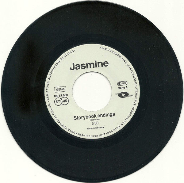 Jasmine (37) : Storybook Endings / Between The Line (7", Single)
