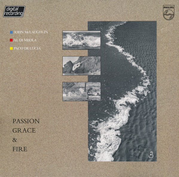 John McLaughlin - Al Di Meola - Paco De Lucía : Passion, Grace & Fire (LP, Album)