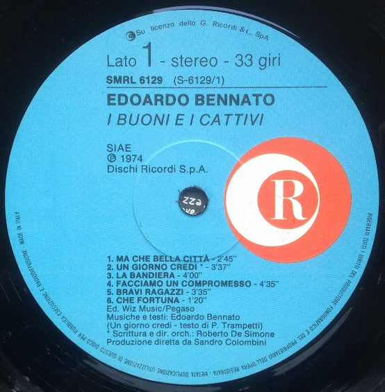 Edoardo Bennato : I Buoni E I Cattivi (LP, Album, RE, Blu)