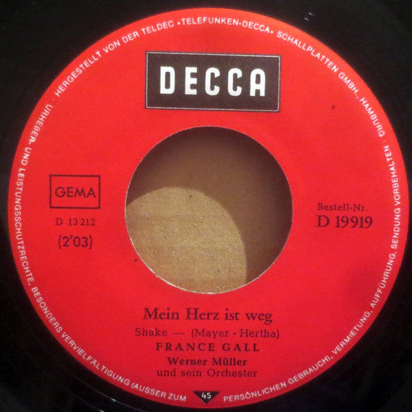 France Gall : A Banda  (7", Single)