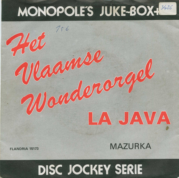 Het Vlaamse Wonderorgel : La Java (7", Single)