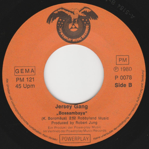 Jersey Gang : Reggae Shop / Bossambaja (7", Single)