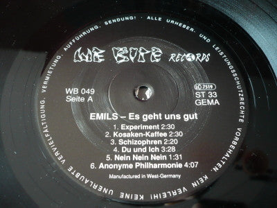 Emils : Es Geht Uns Gut (LP, Album)
