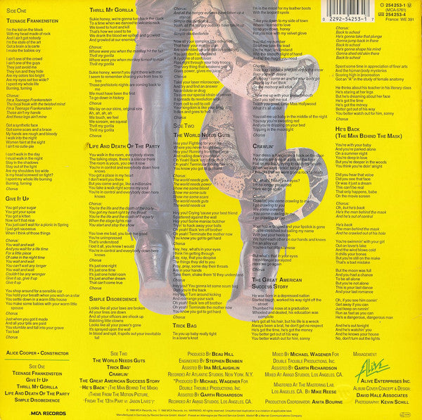 Alice Cooper (2) : Constrictor (LP, Album)