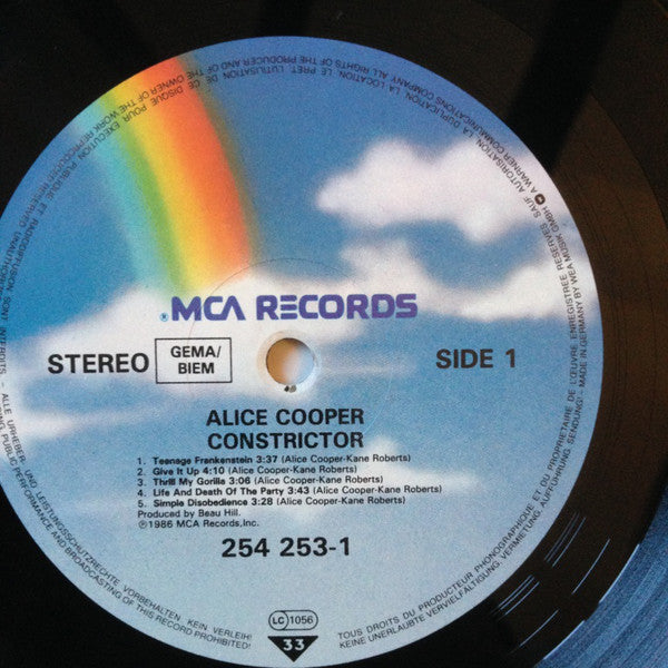 Alice Cooper (2) : Constrictor (LP, Album)