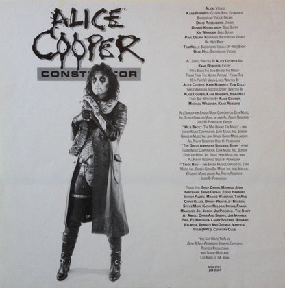 Alice Cooper (2) : Constrictor (LP, Album)