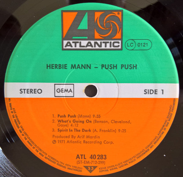 Herbie Mann : Push Push (LP, Album, RE)