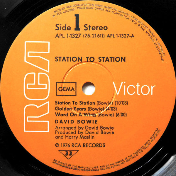 David Bowie : Station To Station (LP, Album)