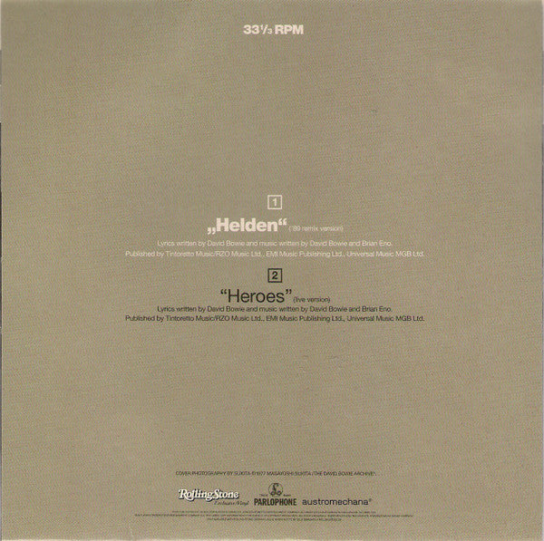 David Bowie : „Helden“ / "Heroes" (7", Single, RM)