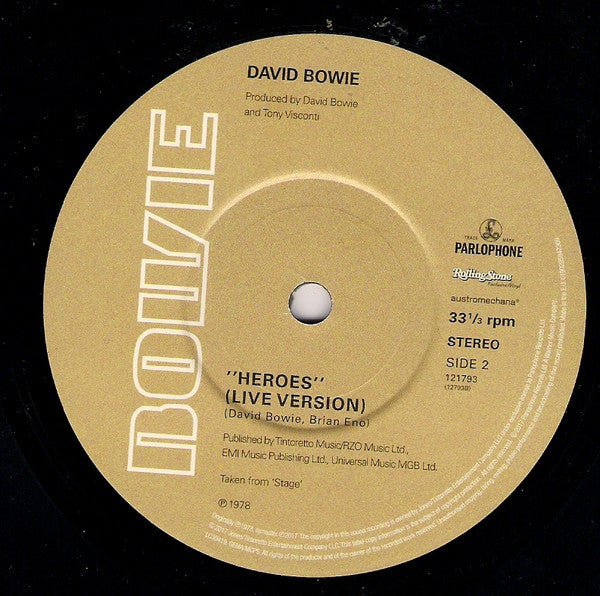 David Bowie : „Helden“ / "Heroes" (7", Single, RM)