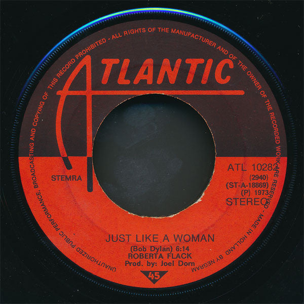 Roberta Flack : Killing Me Softly With His Song (7", Single)