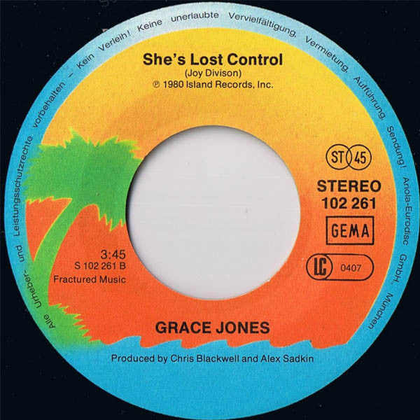 Grace Jones : Private Life / She's Lost Control (7", Single)