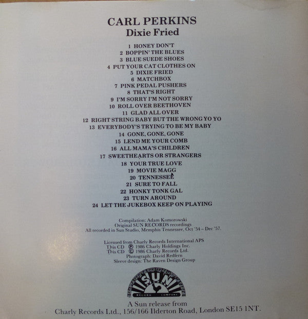 Carl Perkins : Dixie Fried (CD, Comp)