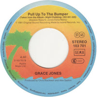 Grace Jones : Walking In The Rain / Pull Up To The Bumper (7", Single)