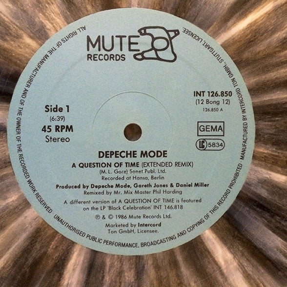 Depeche Mode : A Question Of Time (Extended Remix) (12", Maxi, Gre)