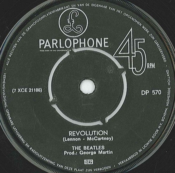 The Beatles : Hey Jude (7", Single)