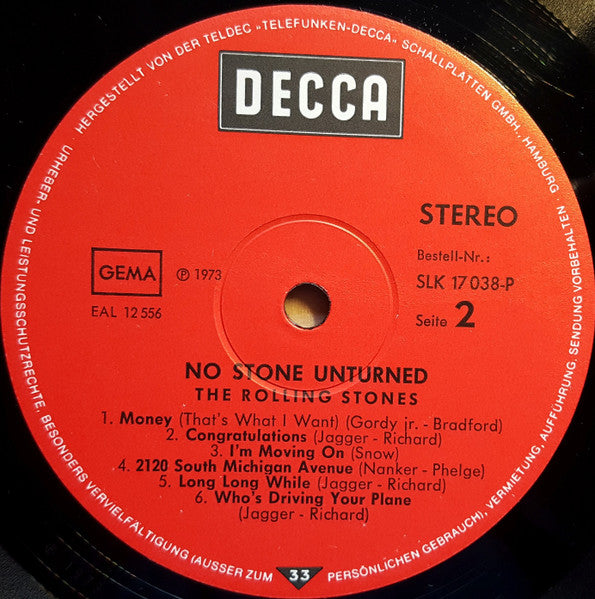 The Rolling Stones : No Stone Unturned (LP, Comp)