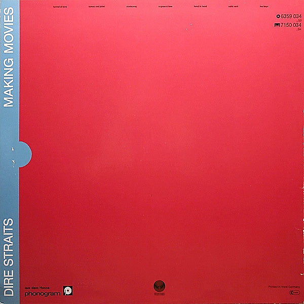 Dire Straits : Making Movies (LP, Album, RE, Red)