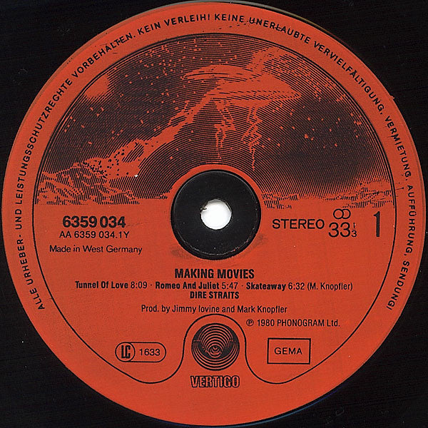 Dire Straits : Making Movies (LP, Album, RE, Red)