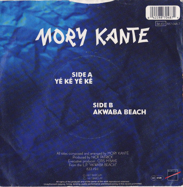 Mory Kante* : Yé Ké Yé Ké (7", Single)