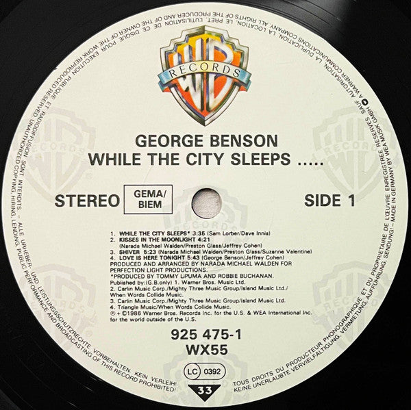 George Benson : While The City Sleeps... (LP, Album)