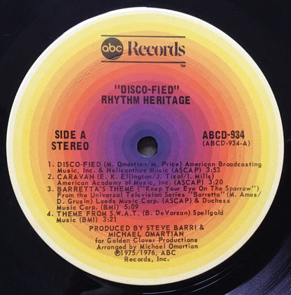 Rhythm Heritage : Disco-Fied (LP, Album, Ter)
